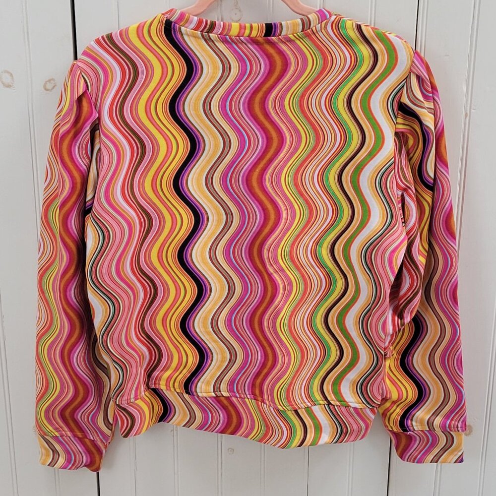 Terez Multicolor Wave Pattern Sweater - Picture 6 of 6